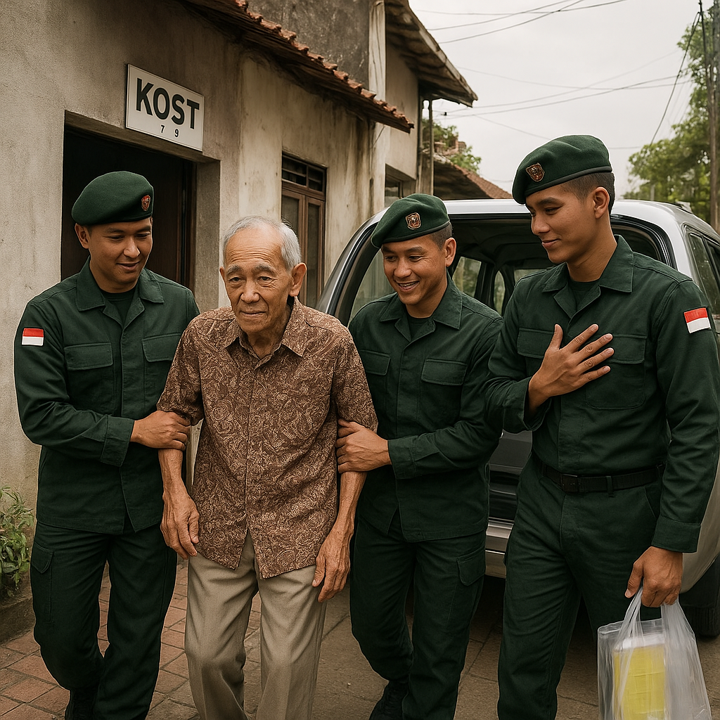 Veteran KKO AL Berusia 80 Tahun Diantar Jemput Satuan untuk Periksa Rutin, ‘Dulu Bapak yang Jaga Kami’