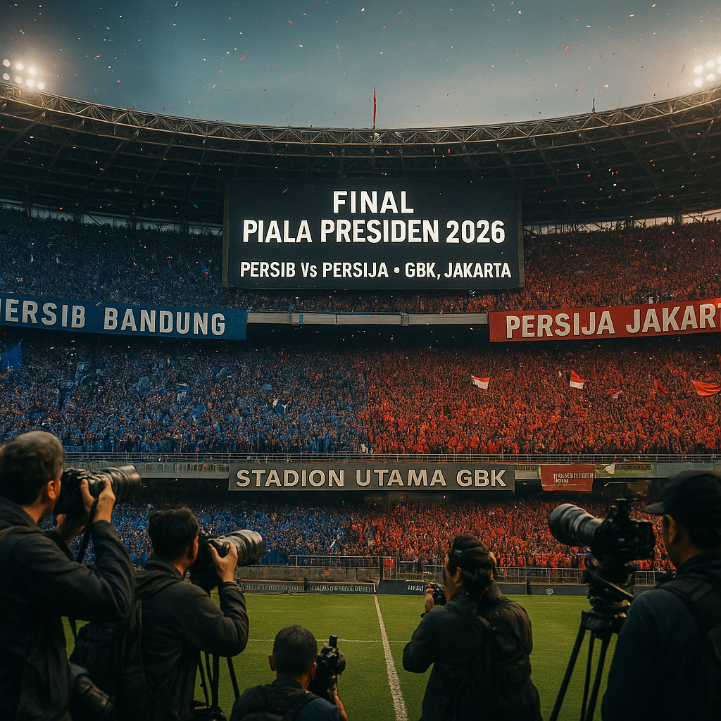 Final Piala Presiden 2026: Persib vs Persija Siap Bertarung di GBK