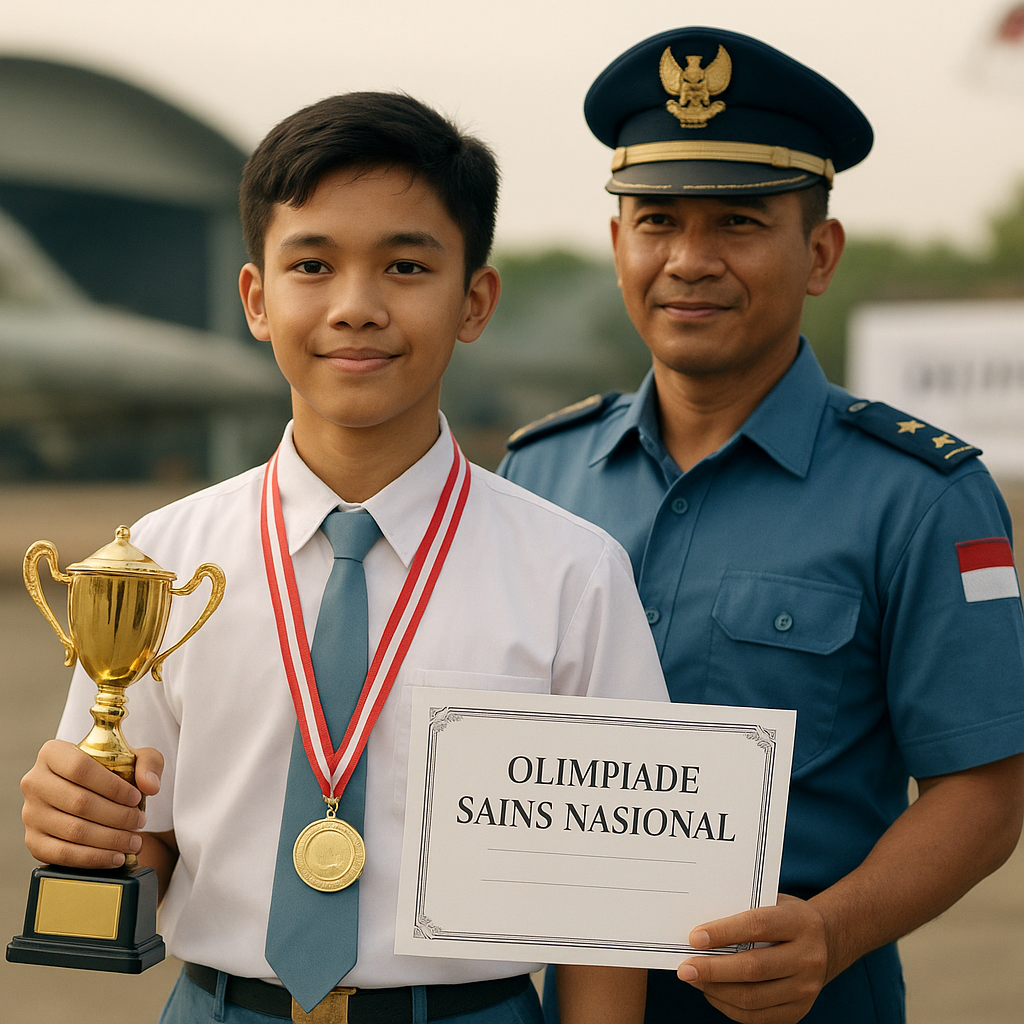 Anak Prajurit TNI AU Juara Olimpiade Sains, Dedikasi Ayah di Pangkalan Jadi Motivasi