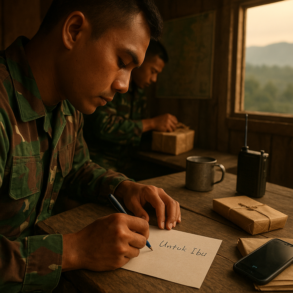 Surat Cinta dan Paket dari Garis Depan: Cara Prajurit Pamtas Jaga Hubungan dengan Keluarga