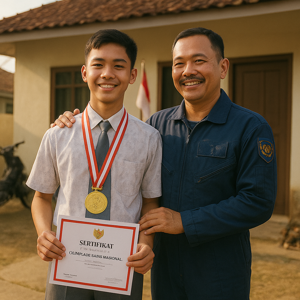 Anak Prajurit TNI AU Raih Juara Olimpiade Sains Nasional, Bukti Ketangguhan Keluarga di Tengah Keterbatasan