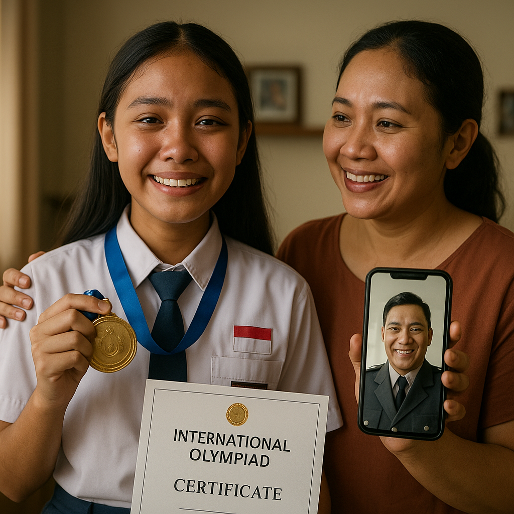 Anak Perwira TNI AU Juara Olimpiade Sains Internasional, Dedikasi Ayah di Medan Tugas jadi Inspirasi
