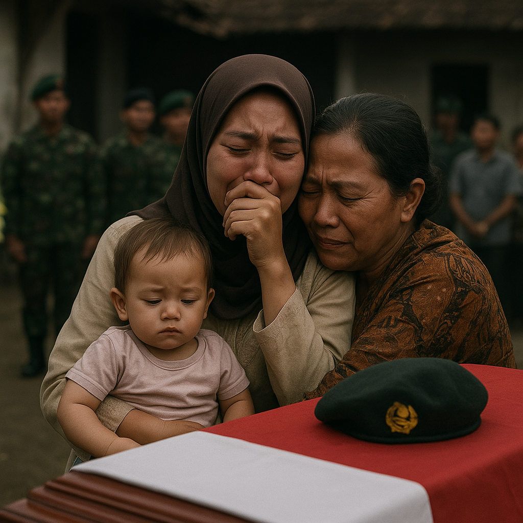 Tangis Histeris Istri dan Pelukan Erat Ibu: Kepulangan Terakhir Sang Prajurit di Kulon Progo
