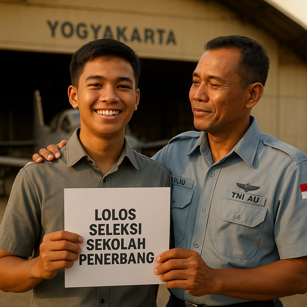 Ikuti Jejak Ayah, Putra Prajurit TNI AU Lolos Seleksi Sekolah Penerbangan