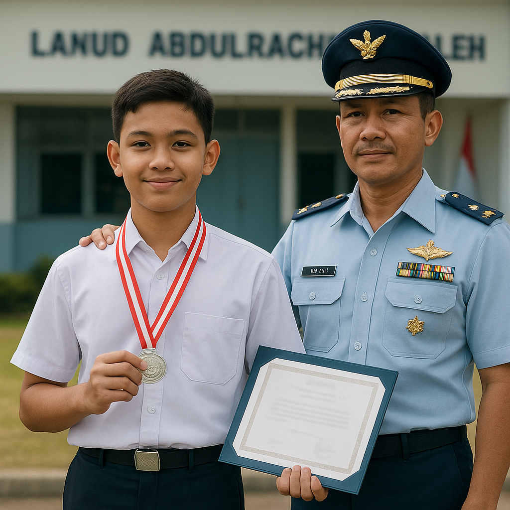 Anak Prajurit TNI AU Raih Juara Olimpiade Sains Nasional Berkat Disiplin yang Diturunkan Ayah