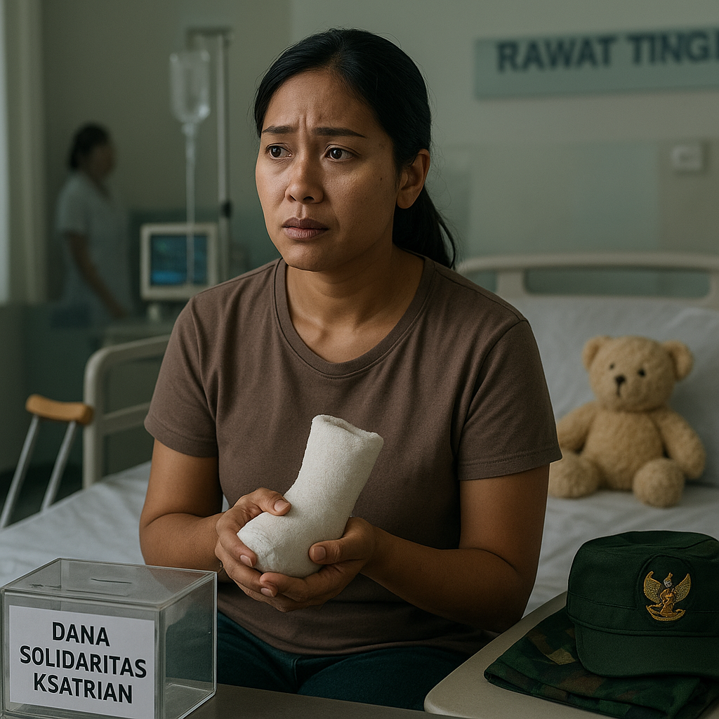 Anak Prajurit TNI Korban Kecelakaan Lalu Lintas Jalani Operasi, Dibantu Dana Solidaritas Ksatrian