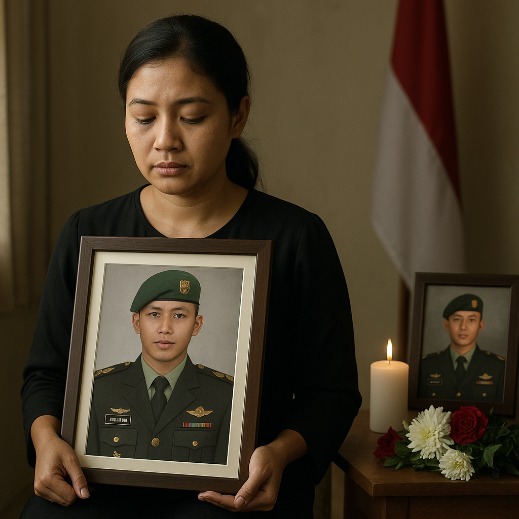 Istri Kenang Serda Hengki sebagai Sosok Sederhana, Selalu Mengajarkan Kemandirian