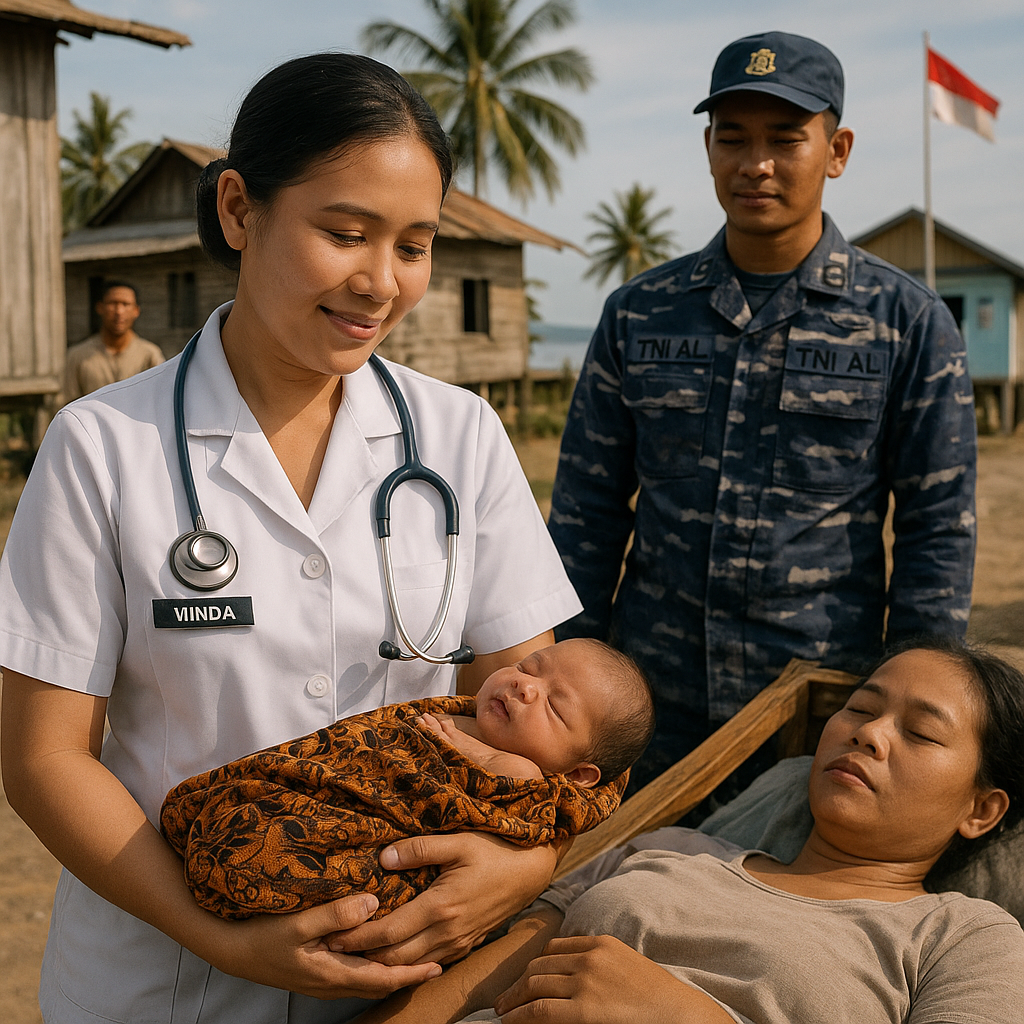Kisah Istri Prajurit TNI AL di Pulau Terluar: Bidan Desa yang Selamatkan Nyawa Ibu dan Bayi