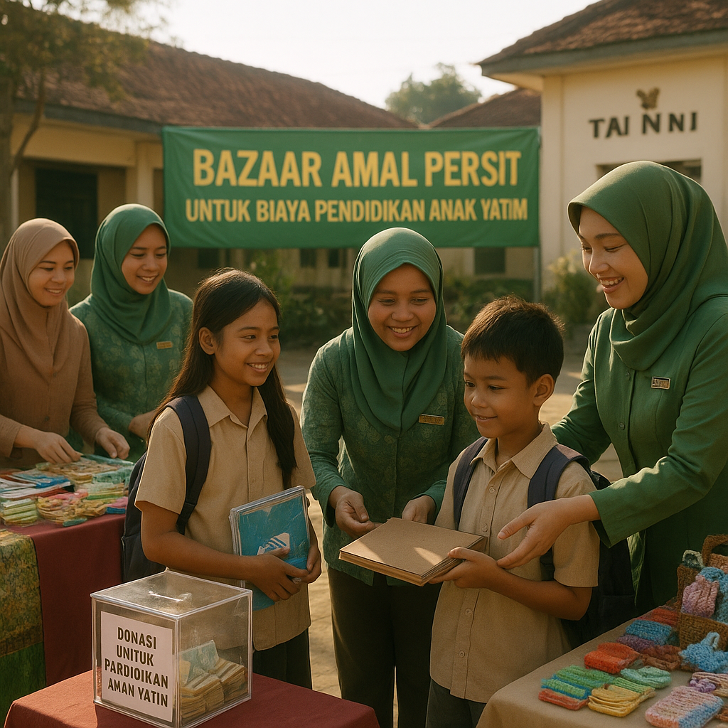 Komunitas Istri Prajurit Gelar Bazaar untuk Biaya Pendidikan Anak Yatim di Lingkungan TNI