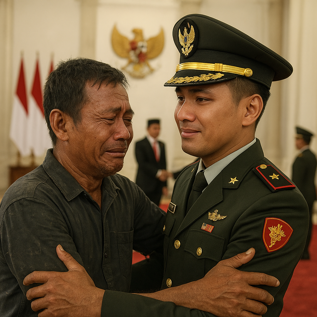 Haru, Anak Buruh Serabutan Dilantik Presiden Jadi Perwira TNI di Istana
