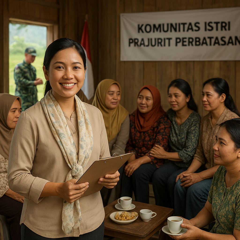 Istri Prajurit TNI AD Dirikan Komunitas Dukung Keluarga Prajurit di Perbatasan