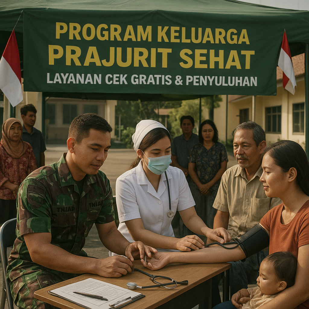 Program 'Keluarga Prajurit Sehat' dari TNI AD: Cek Gratis dan Penyuluhan