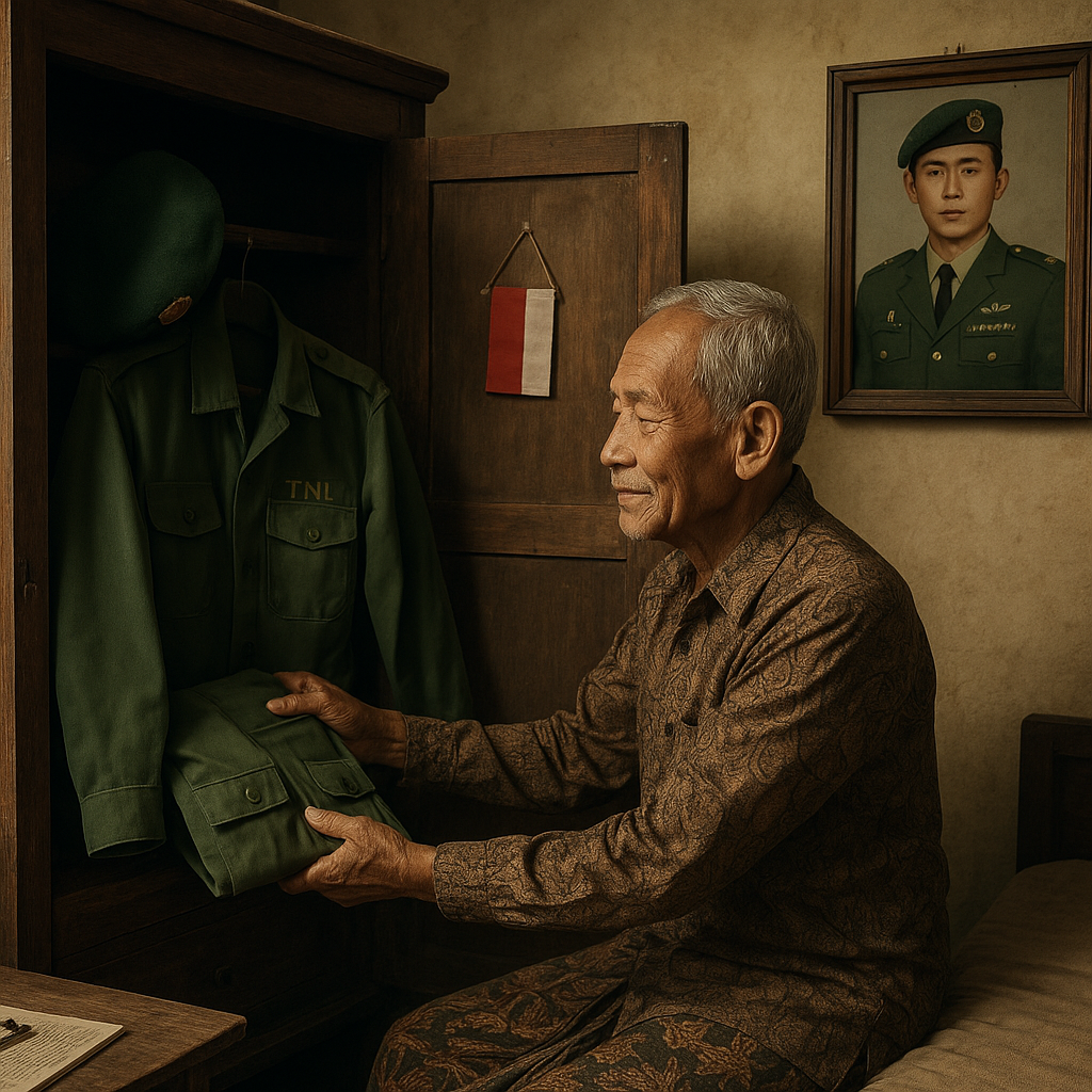 Kakek 78 Tahun Bangga Cucunya Jadi Perwira TNI: Simpan Seragam dan Foto di Kamar, Selalu Cerita ke Tetangga