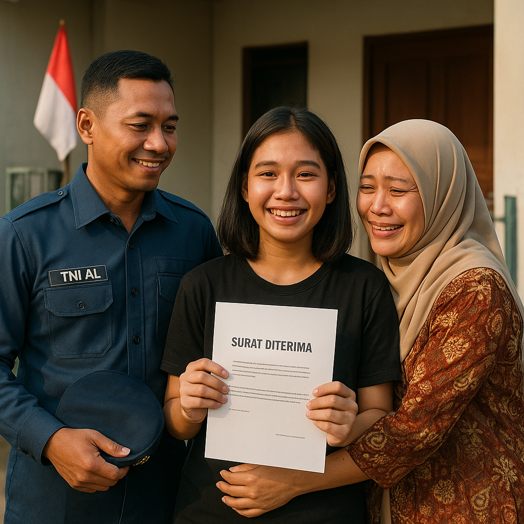 Kisah Anak Prajurit TNI AL yang Berhasil Masuk Perguruan Tinggi Negeri Impian