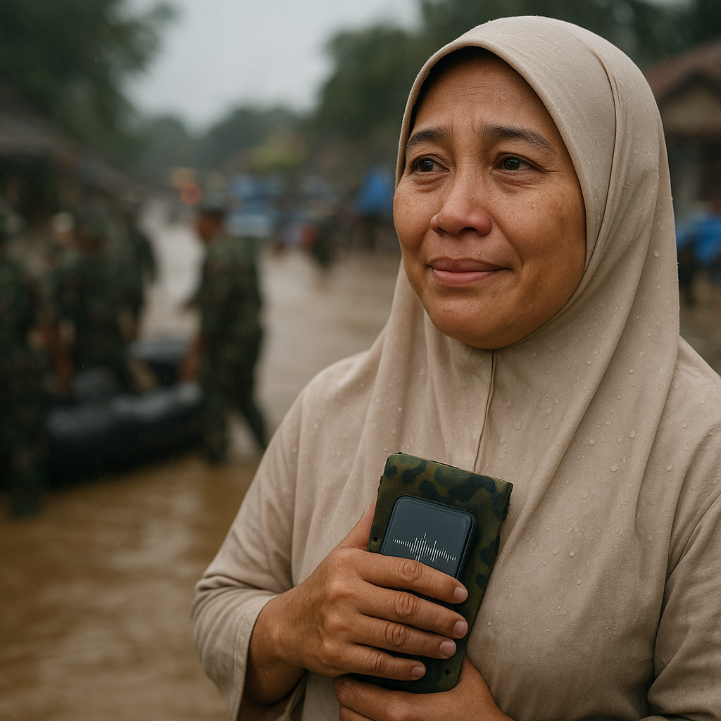 Tangis Bangga Istri Prajurit Saat Suami Berjuang di Garis Depan Bencana Banjir Bandang