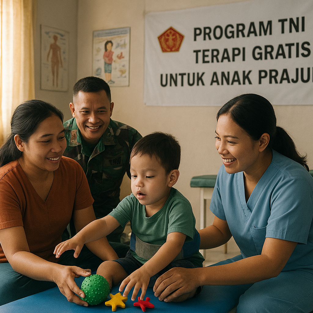 Anak Berkebutuhan Khusus Anak Prajurit Dapat Terapi Gratis Berkat Program TNI