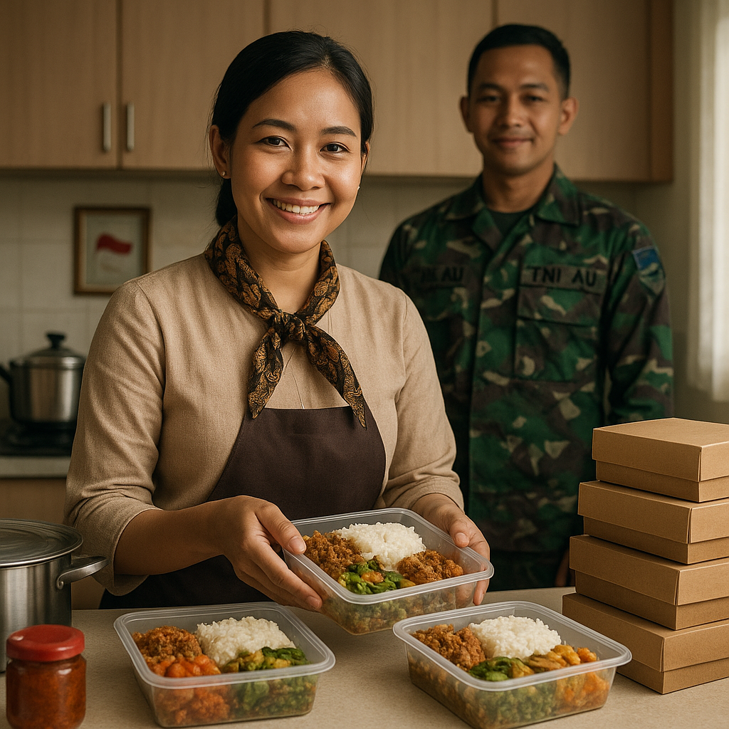 Istri Prajurit TNI AU di Malang Sukses Kembangkan Bisnis Katering, Dukung Karir Suami