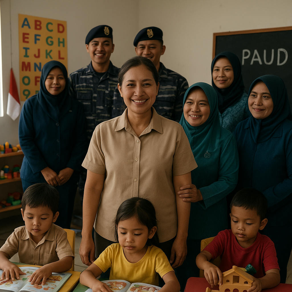 Janda Prajurit TNI AL di Surabaya Bangun Hidup Baru Jadi Guru PAUD, Didukung Sesama Keluarga Besar TNI