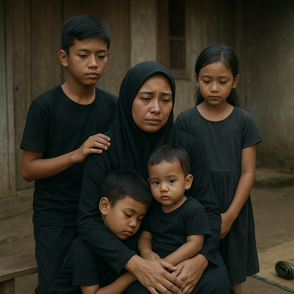 Kesedihan di Garut: Istri Prajurit Brimob Korban Penembakan, Ibu 4 Anak Berjuang Menghadapi Kehilangan