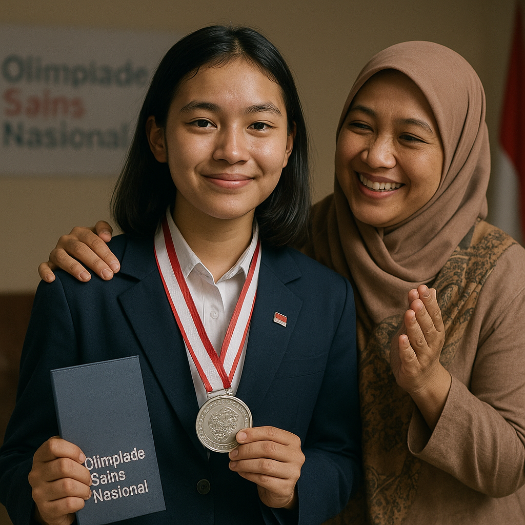 Anak Prajurit TNI Raih Medali Olimpiade Sains, Berkat Disiplin Waktu yang Diajarkan Ayah
