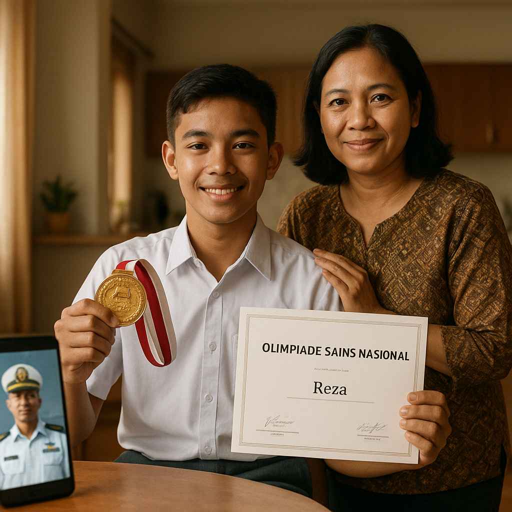 Anak Prajurit TNI AL dengan Prestasi Akademik Gemilang: "Aku Ingin Membanggakan Ayah yang Berjaga di Laut"