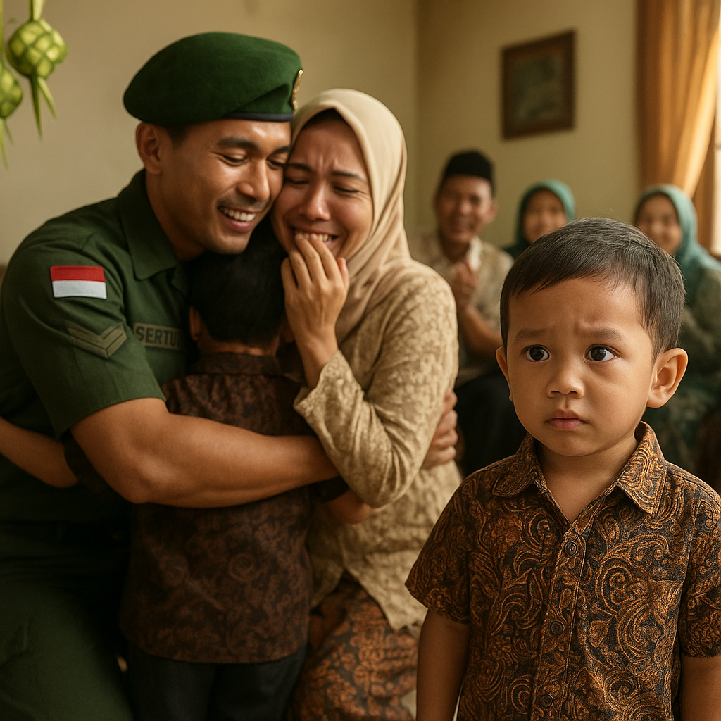 Kejutan Pulang Lebaran: Wajah Anak Prajurit yang Tak Mengenal Ayahnya