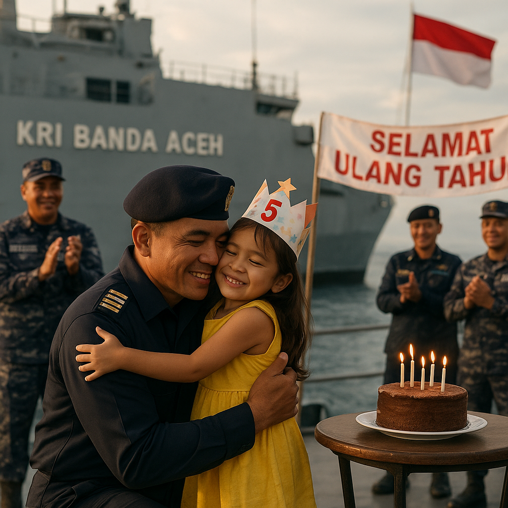 Kisah Nyentrik Keluarga Pelaut yang Rayakan Ulang Tahun di Atas KRI