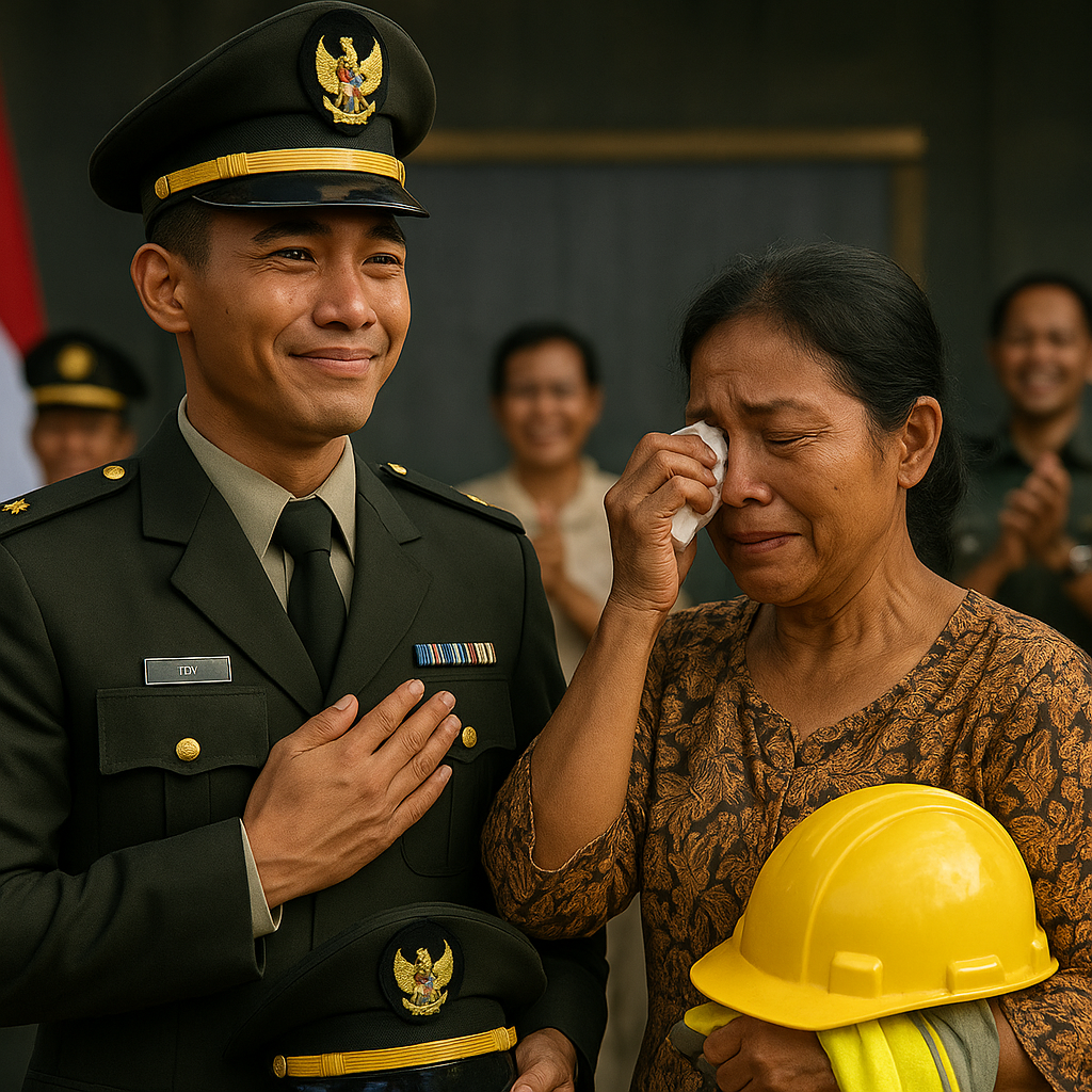 Kisah Haru Rizky, Anak Kuli Bangunan yang Dilantik Jadi Perwira TNI