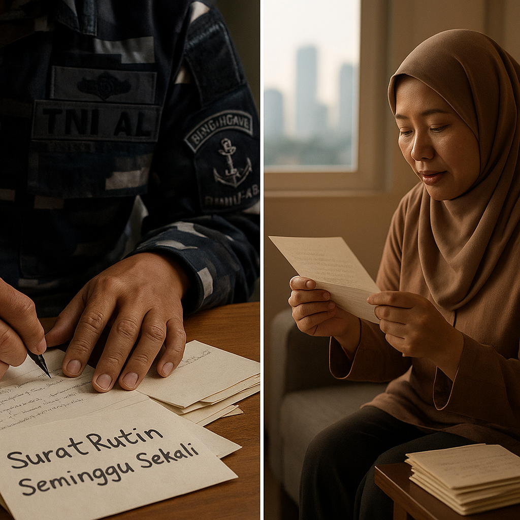 Surat Rutin Seminggu Sekali, Cara Prajurit KRI Bung Tomo Jaga Komunikasi dengan Keluarga di Darat
