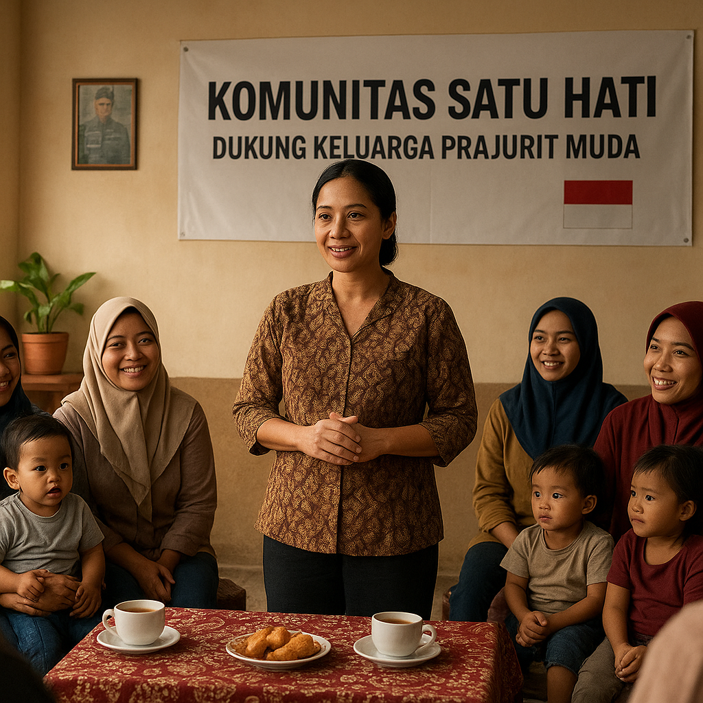 Istri Prajurit TNI AD Dirikan Komunitas Dukung Keluarga Prajurit Muda di Pos Terdepan