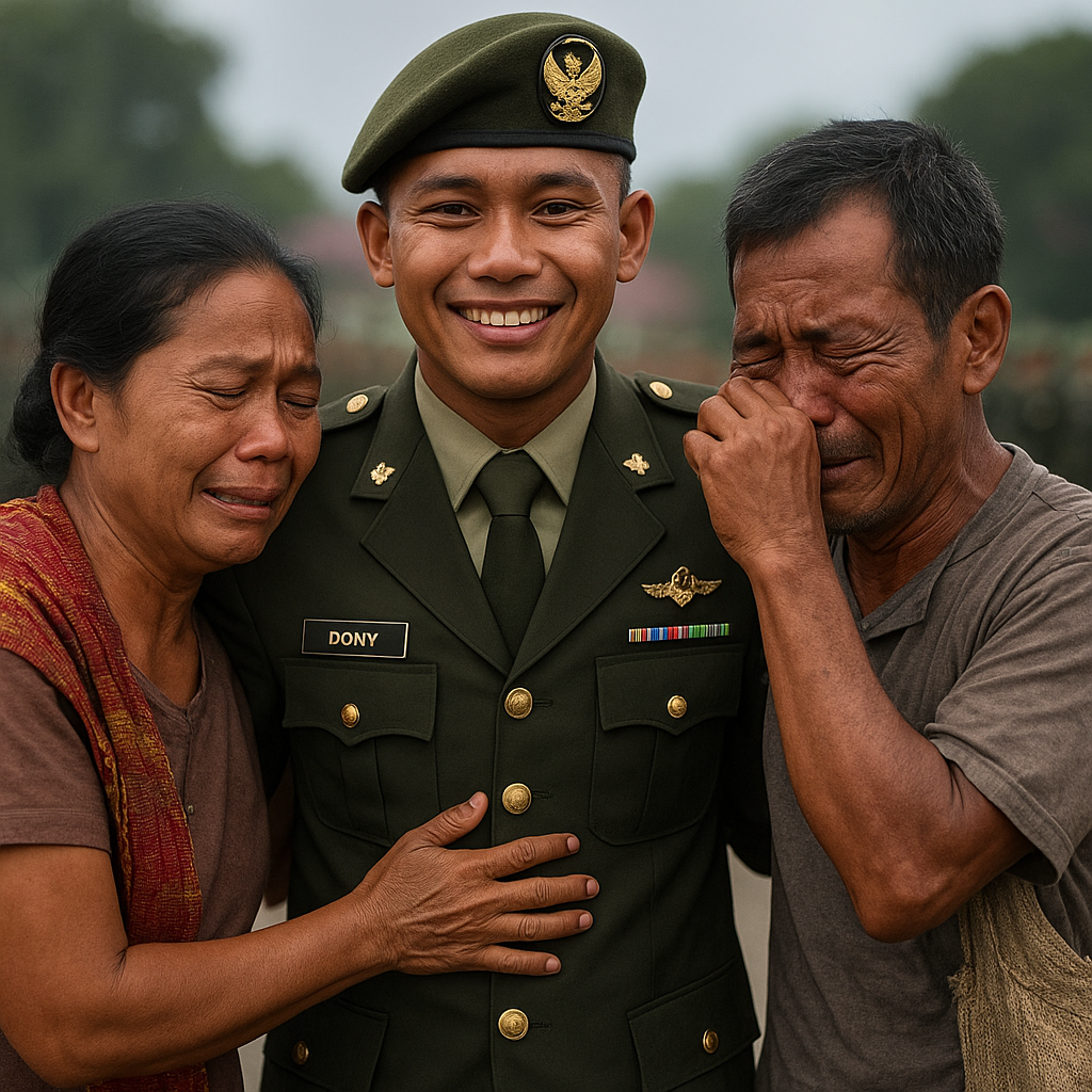 Tangis Haru Penjual Asam Gelugur Saat Anak Resmi Jadi Perwira TNI AD