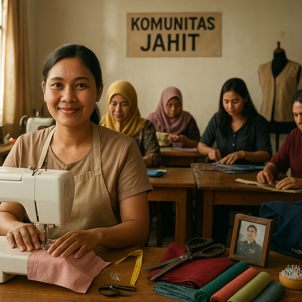 Istri Prajurit TNI AL Dirikan Komunitas Jahit untuk Dukung Ekonomi Keluarga Prajurit