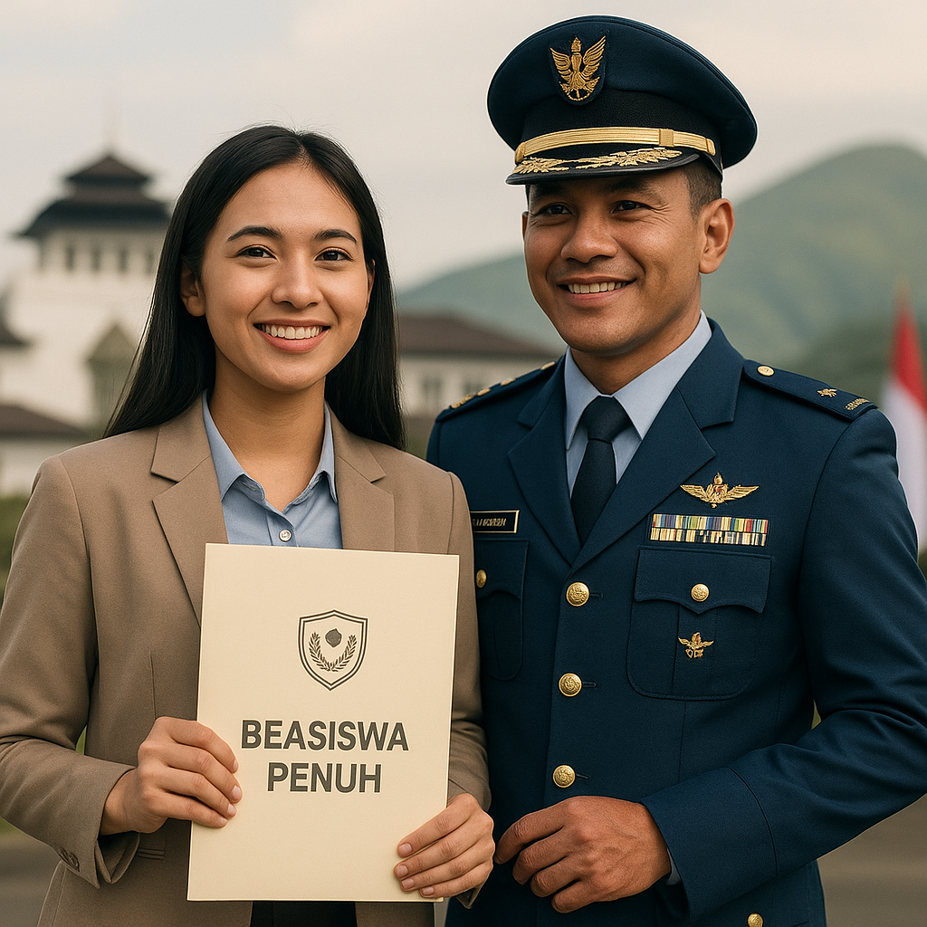Anak Prajurit TNI AU Raih Beasiswa ke Luar Negeri Berkat Prestasi Akademik