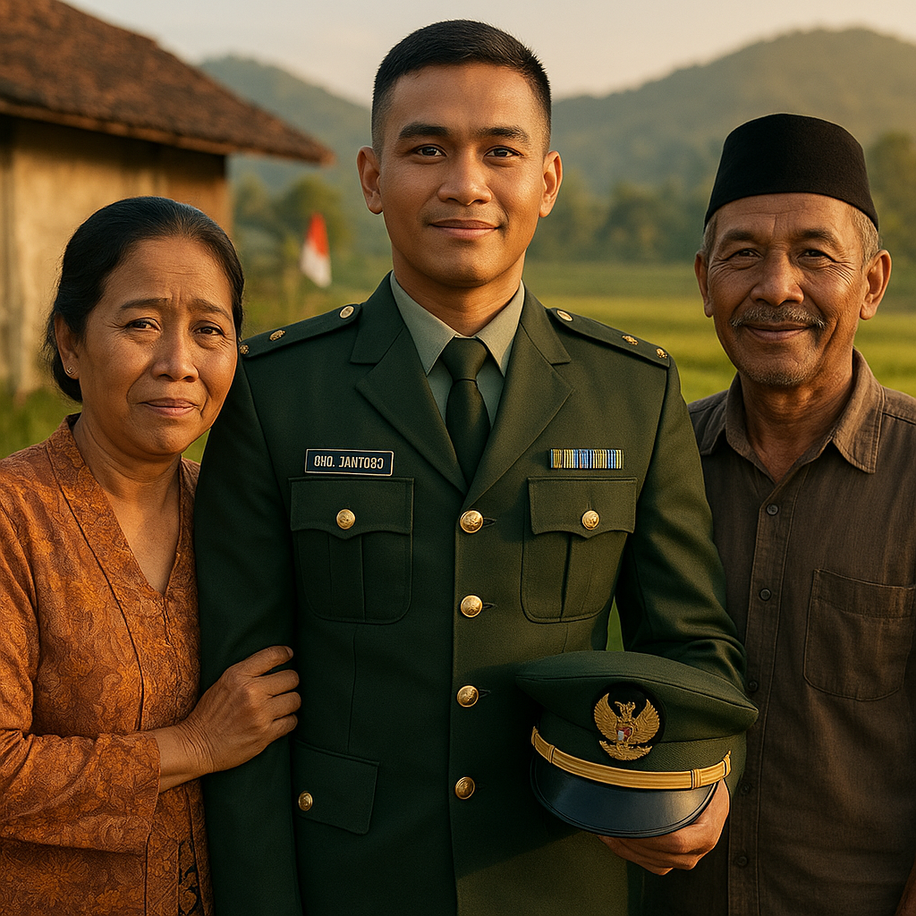 Dari Desa Terpencil di Boyolali, Orang Tua Bangga Putra Sulung Dilantik Jadi Perwira TNI AD