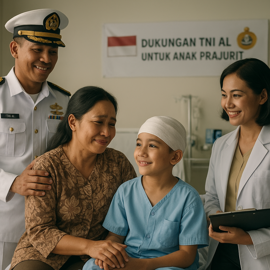 Dukungan TNI AL untuk Anak Prajurit Penderita Tumor Otak: Operasi Gratis hingga Pendampingan Psikologis