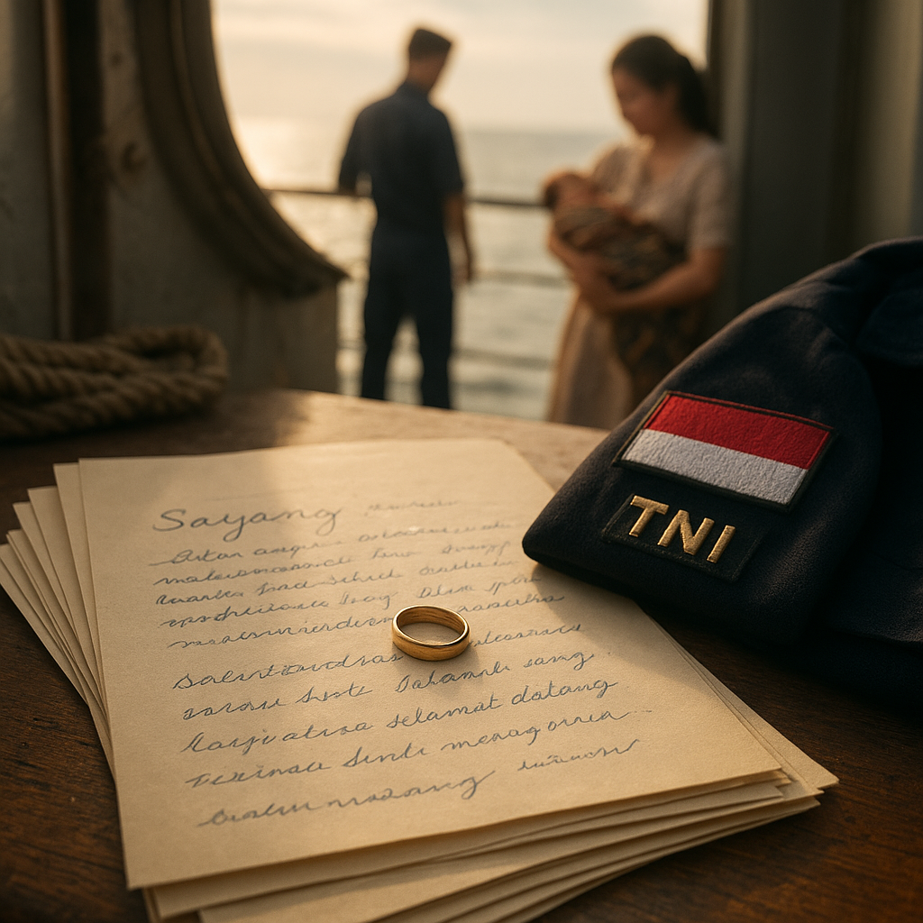Surat Cinta 10 Halaman dari Prajurit TNI AL di Kapal untuk Istri yang Baru Melahirkan