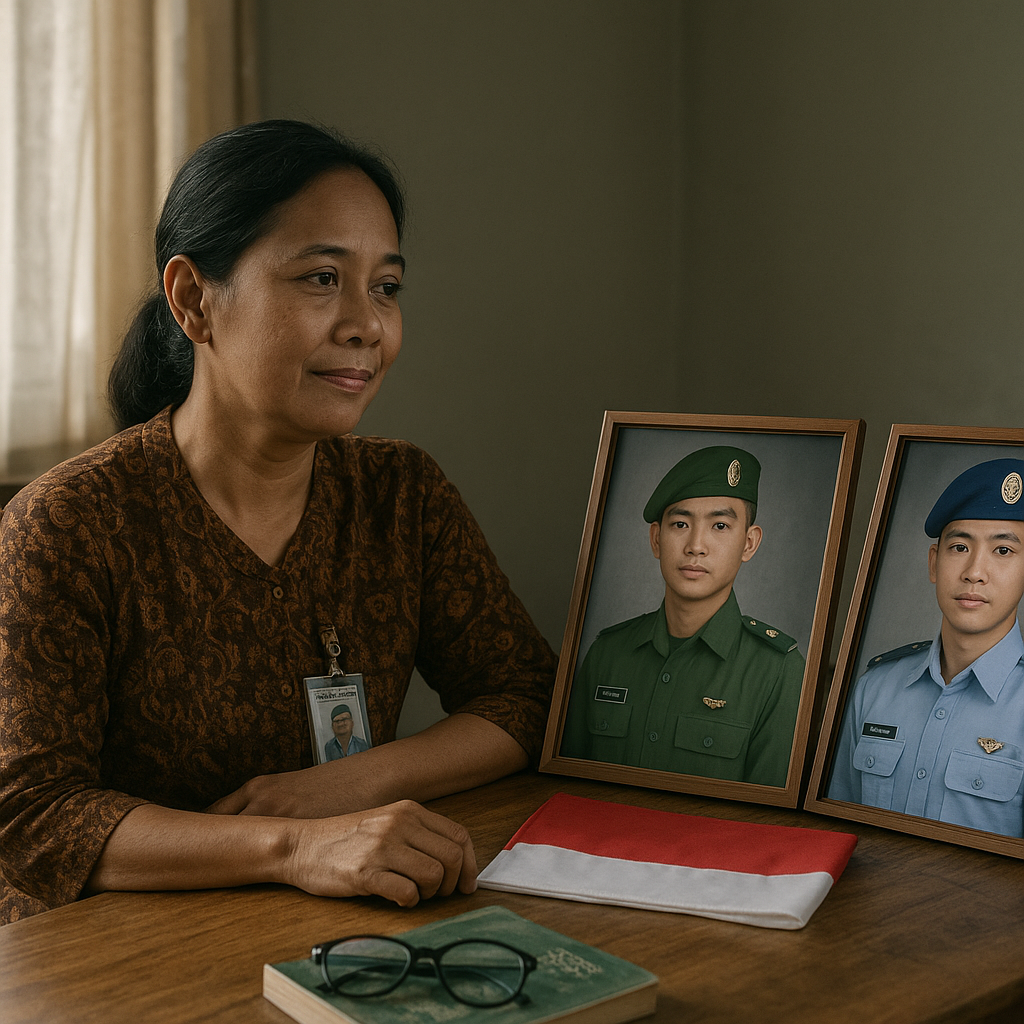 Ibu Guru Relakan Dua Anaknya Masuk Akademi Militer, 'Negara Lebih Butuh Mereka'