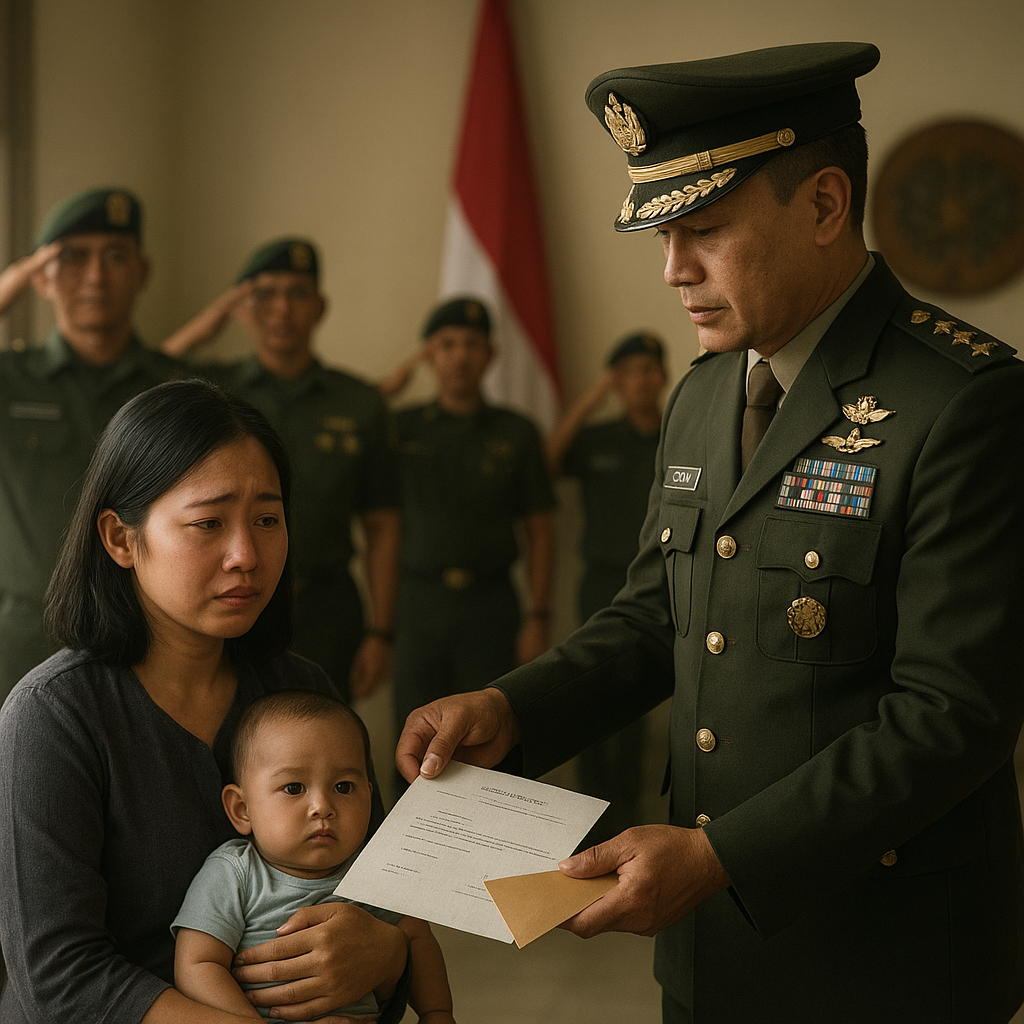 Duka Prajurit Gugur Latihan: Istri Muda dan Bayi Dapat Jaminan Hidup dari TNI