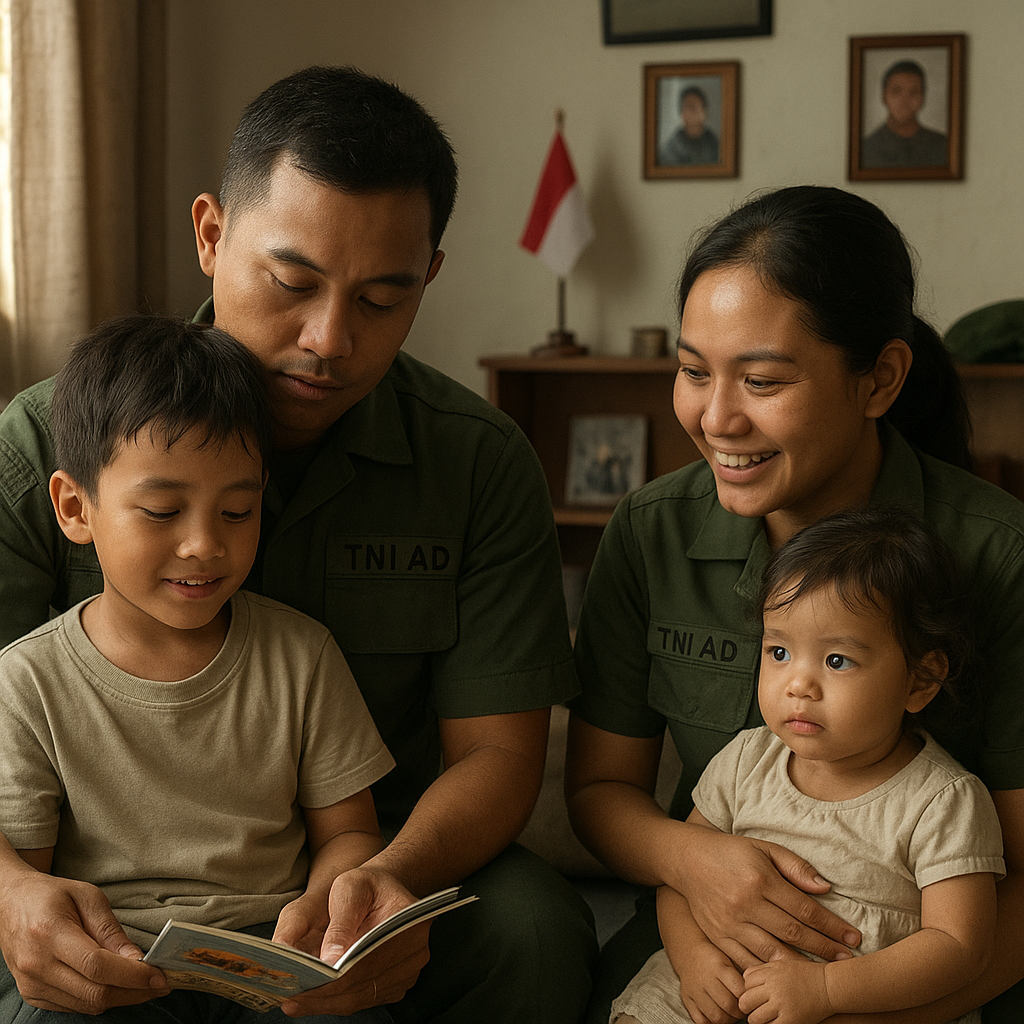 Kisah Pasangan Suami Istri Sama-sama Perwira TNI AD: Tantangan Membagi Waktu dengan Buah Hati