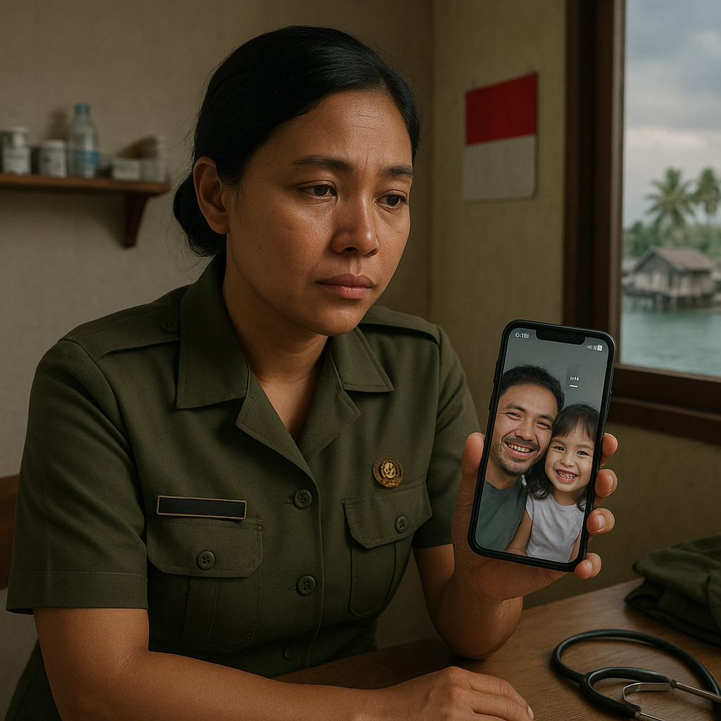 Dokter Militer di Pulau Terluar: Setahun Tak Jumpa Anak, Hanya Via Video Call