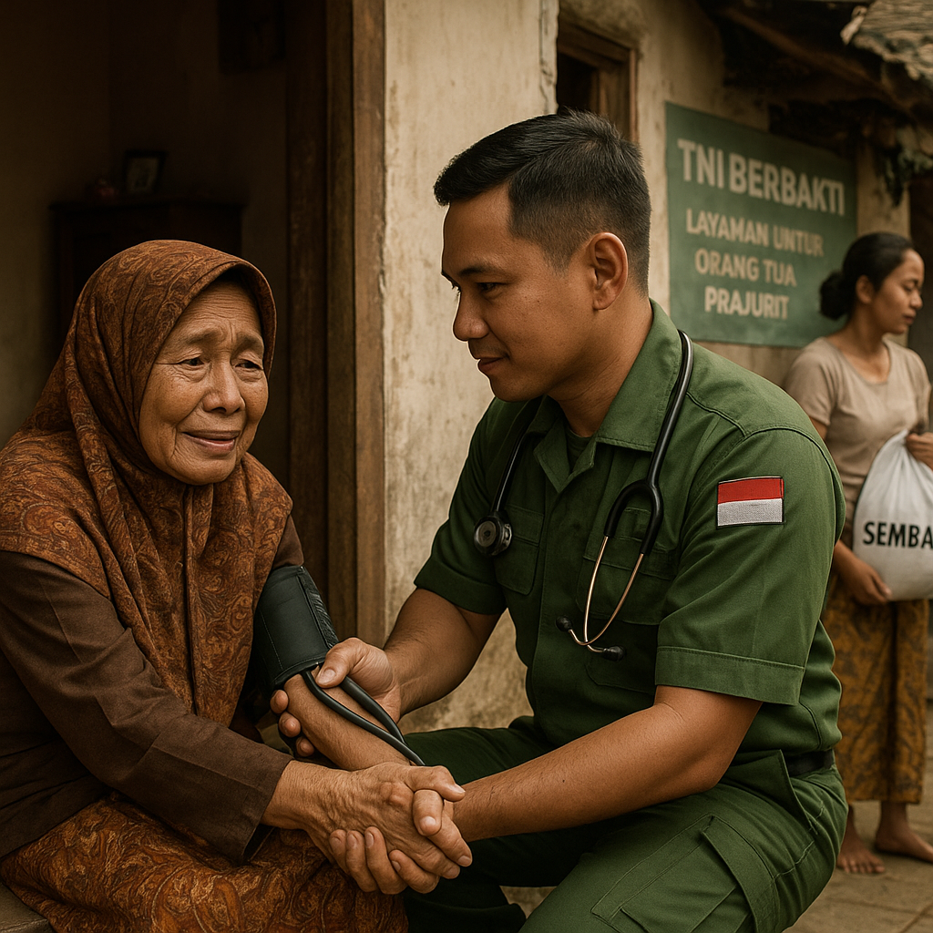 Orang Tua Rentan Prajurit Dapat Layanan Kesehatan Gratis, Air Mata Haru Ibu