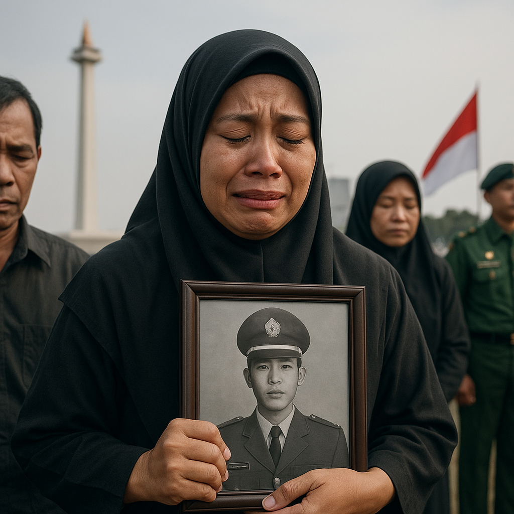 Upacara Hari Kesaktian Pancasila, Air Mata Keluarga Prajurit Gugur di Papua Tak Terbendung