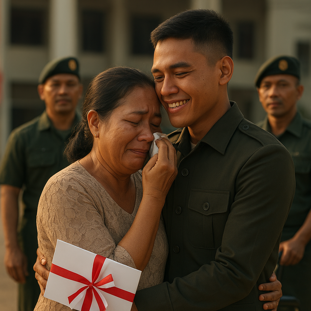Air Mata Haru Ibu Sersan Dua Saat Anaknya Lolos Masuk Akmil