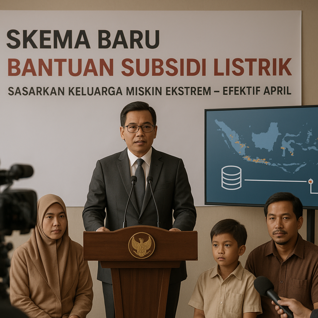 Pemerintah Umumkan Skema Baru Bantuan Subsidi Listrik, Sasarkan Keluarga Miskin Ekstrem