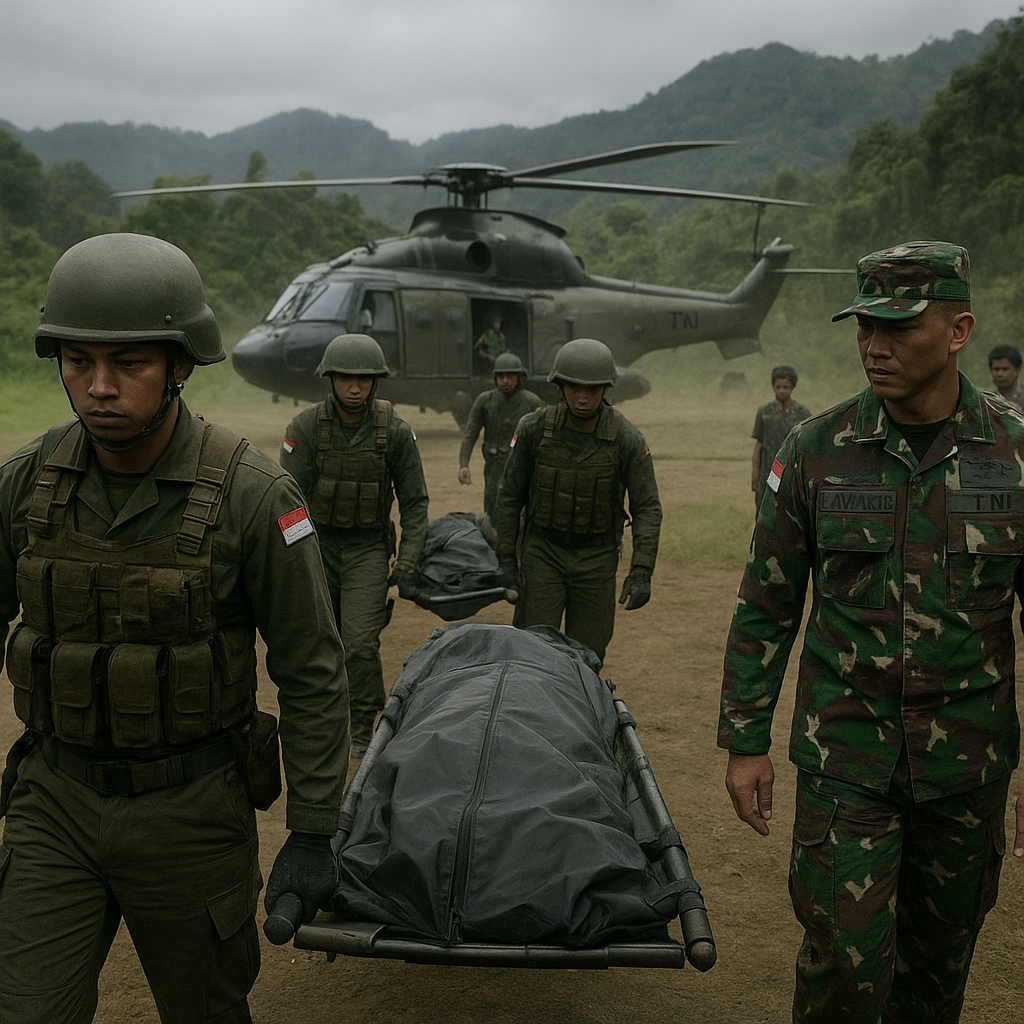 Misi Kemanusiaan Penuh Risiko: TNI Evakuasi Jenazah Pasutri Korban Kekejaman KKB di Papua