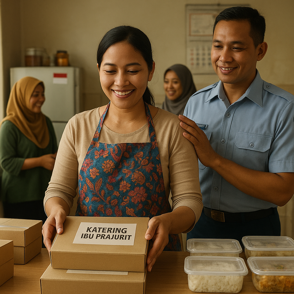 Istri Prajurit Dirgantara Raup Cuan dari Usaha Katering, Dukung Ekonomi Keluarga