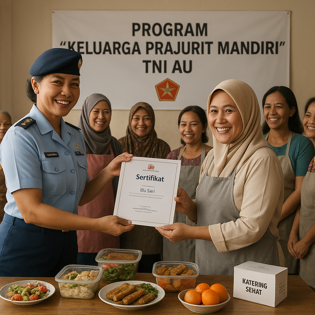 Program "Keluarga Prajurit Mandiri" TNI AU Bantu Istri Prajurit Wirausaha