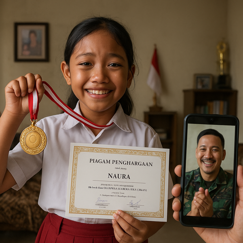 Gadis Kecil Peraih Emas Olimpiade Matematika: Ayah, Aku Ingin Kau Pulang dan Bangga