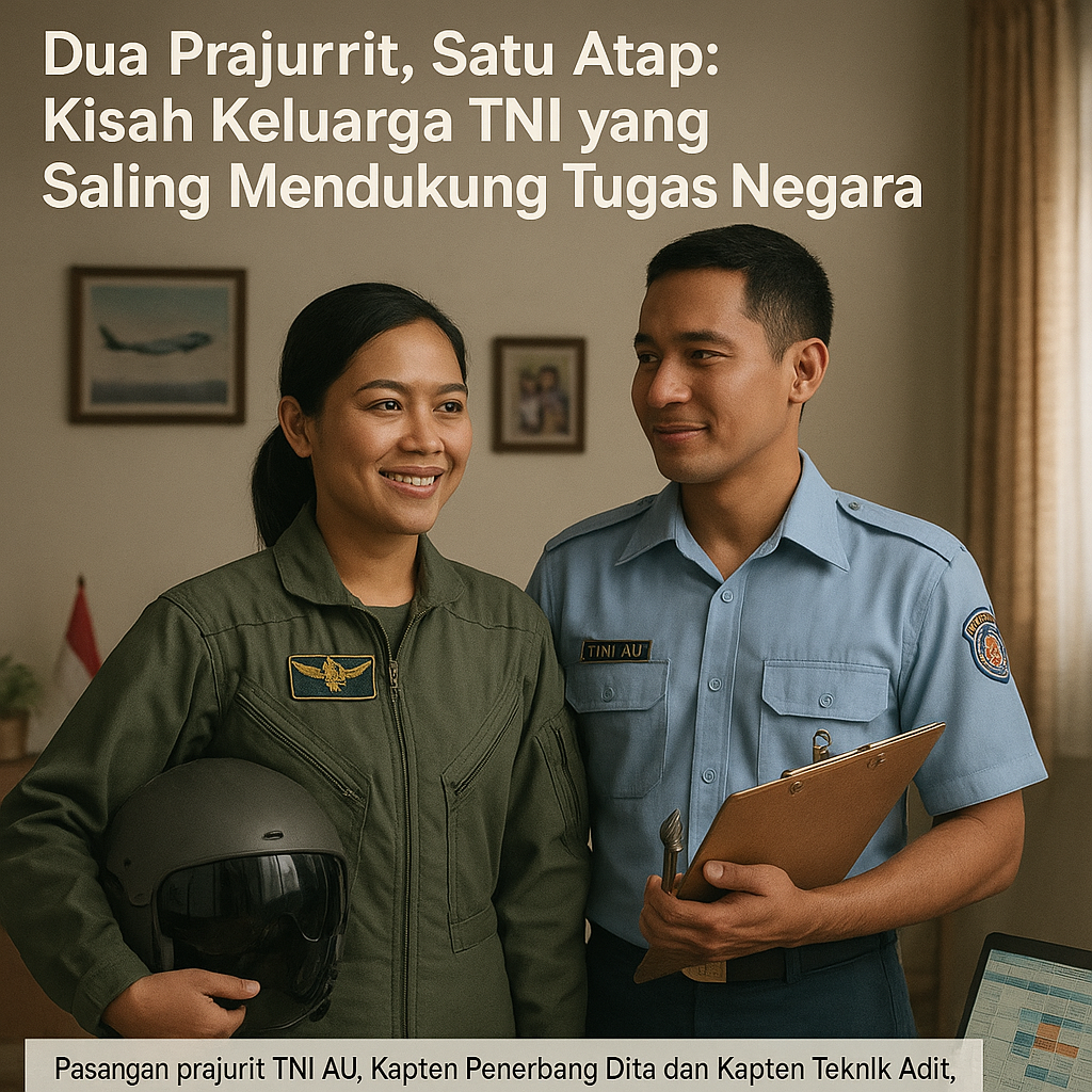 Dua Prajurit, Satu Atap: Kisah Keluarga TNI yang Saling Mendukung Tugas Negara