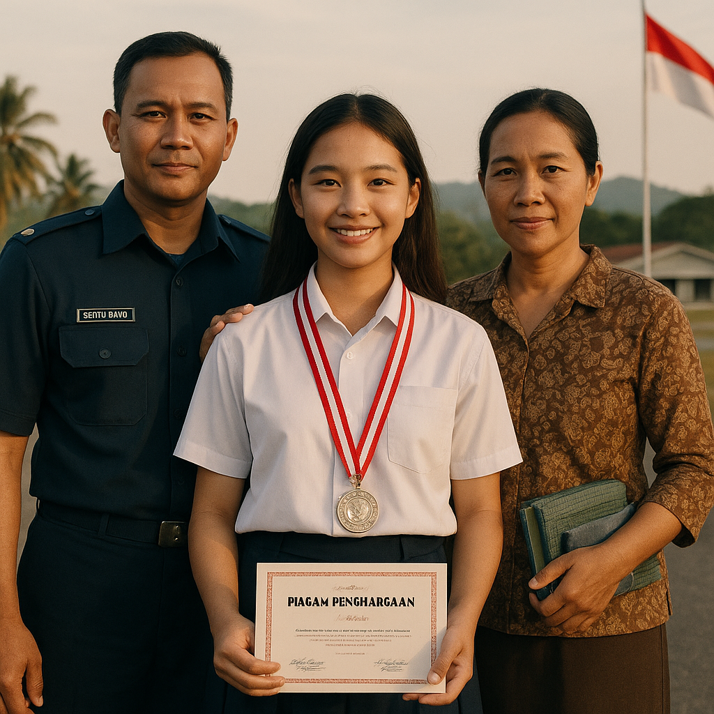 Anak Prajurit TNI AU Raih Medali Olimpiade Sains, Dedikasi Ayah di Pangkalan Terpencil